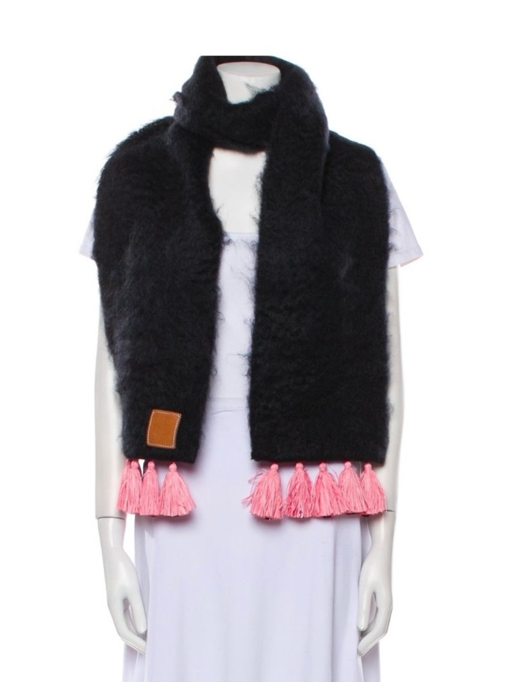 LOEWE๐ Tassel Mohair and Wool scarf - Picture 3 of 3